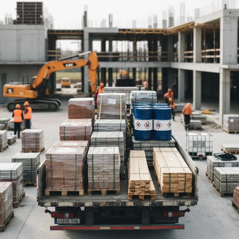 Transport de matériaux de construction : guide pratique pour professionnels